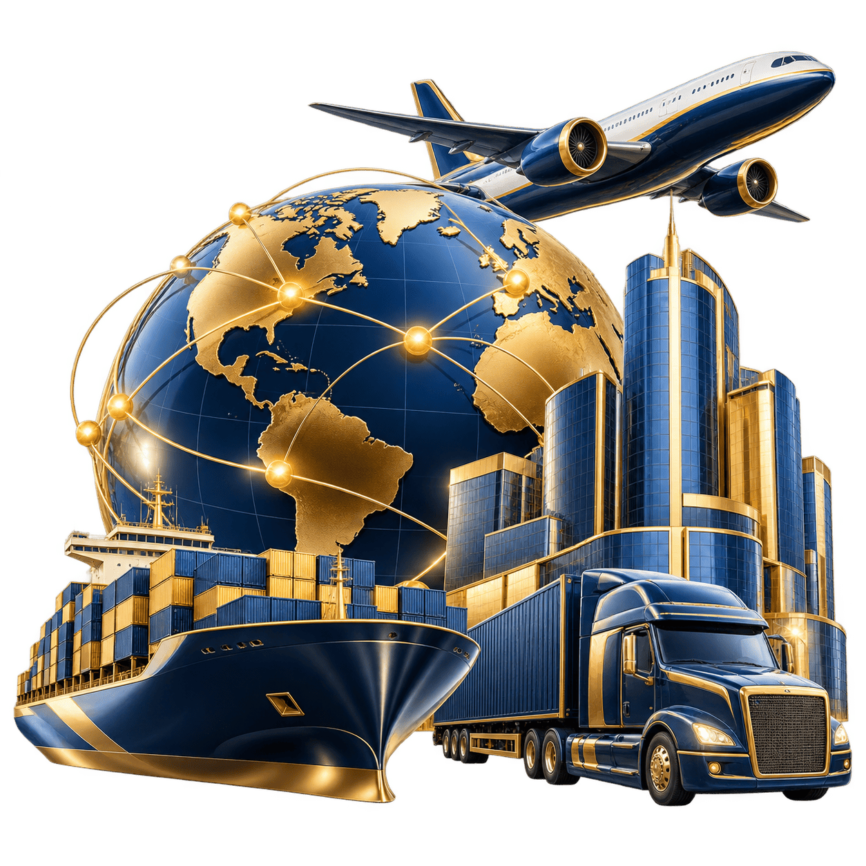 Logística internacional para corporaciones: transporte aéreo, marítimo y terrestre